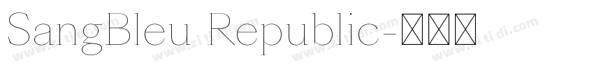 SangBleu Republic字体转换